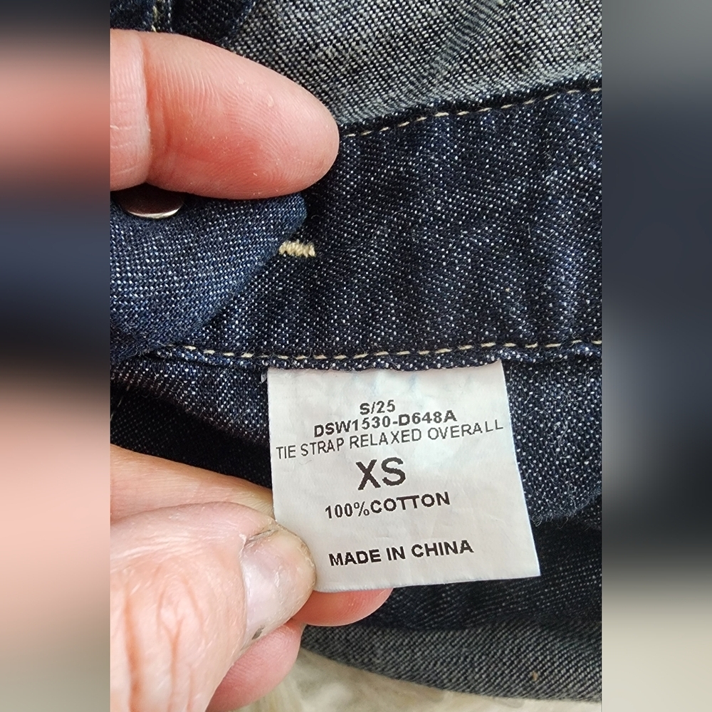 DENIMIST TIE STRAPS RELAXED OVERALLS RETAIL PRICE $465 SIZE XS NWOT - Picture 10 of 16